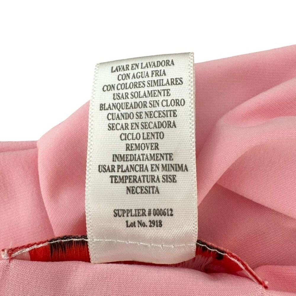 Candela Womens Pink Jersey Knit Scoop Neck Midi Stretch Dress Cap Sleeve sz 16 - Picture 2 of 13